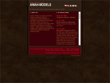 Tablet Screenshot of aniah-models.com